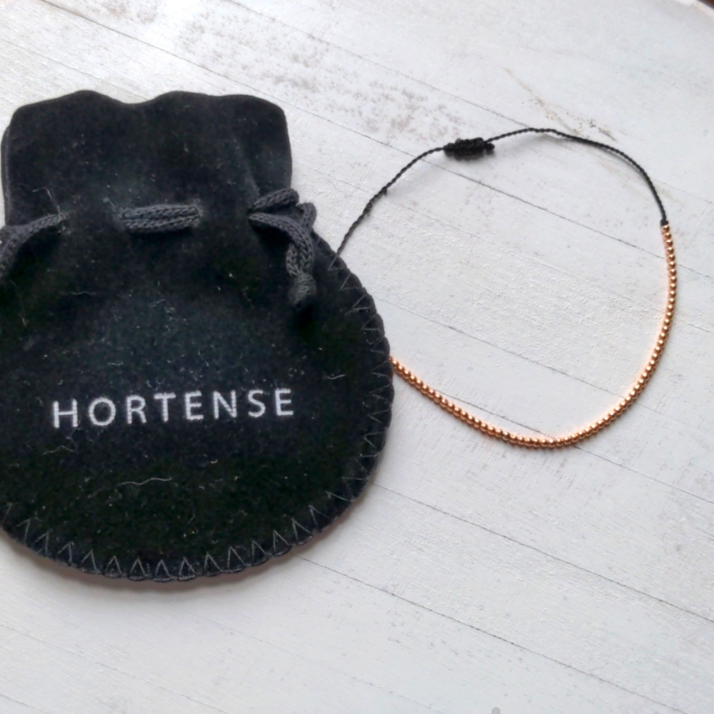 Hortense coco 14k rose gold bead bracelet